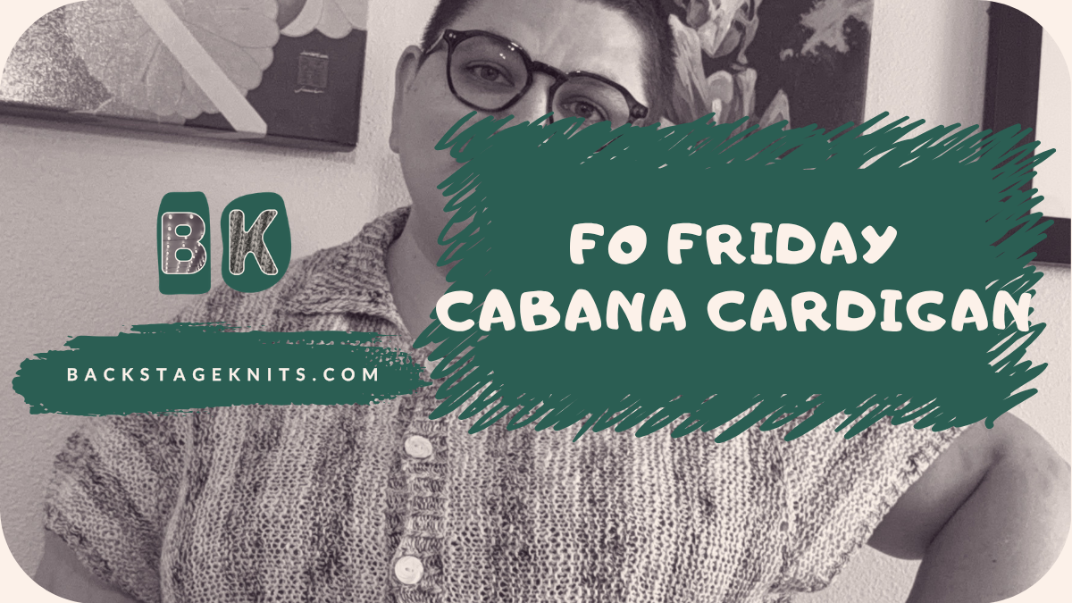 FO Friday – Cabana Cardigan